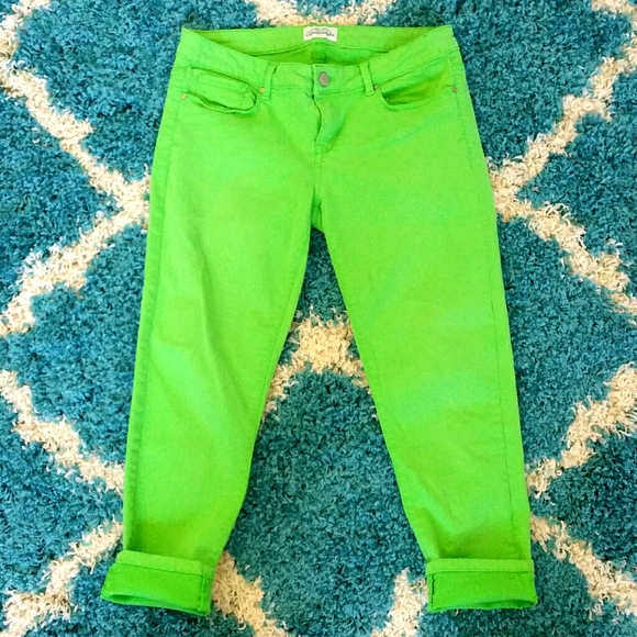 Aeropostale lime green lola jegging 9/10